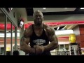 BODYBUILDER CARL MATTHEWS, arms with big E