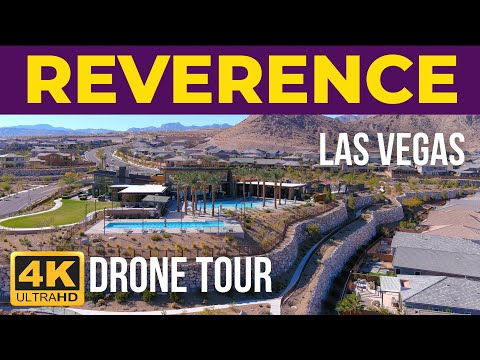 Reverence Las Vegas Nevada Drone Aerial 4K Best Summerlin Neighborhoods