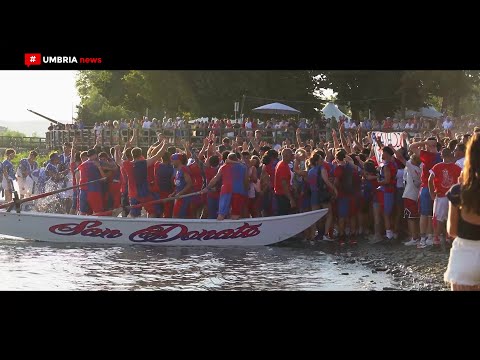 Passignano sul Trasimeno // Il Palio delle barche 2024 va ai rossoblù del San Donato [UMBRIAnews]