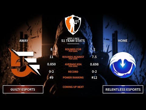 NA/PC Invite League - Week 3, Day 6 - Guilty eSports Vs. Relentless eSports