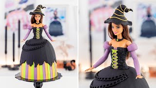 Spooky and Sweet Witch Doll Cake for Halloween!