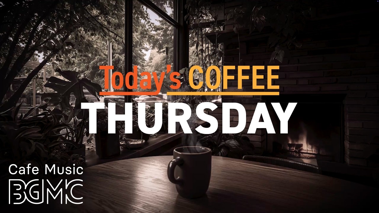 THURSDAY COFFEE: Tranquil Spring Café Jazz ☕ Relaxing Piano for Study & Deep Focus