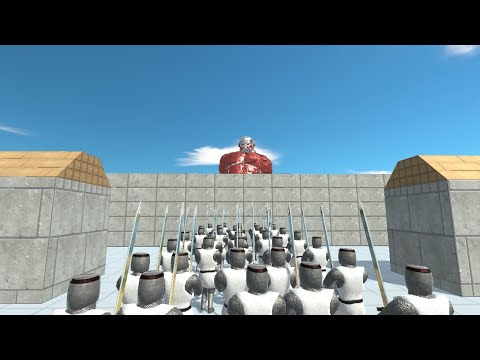 COLOSSAL TITAN VS UNIT ARMY - Animal Revolt Battle Simulator
