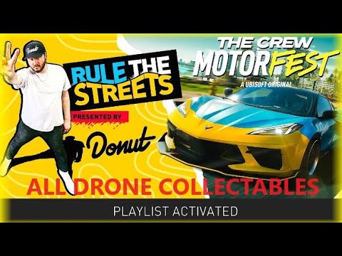 ALL 5 DRONE LOCATIONS!! - DONUT X DRONE - THE CREW MOTORFEST