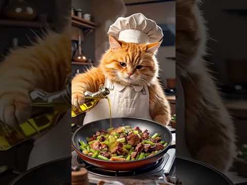 Sudhir AI short videos cat making food and enjoy subscribe for more videos
