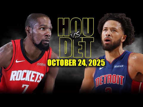 Houston Rockets vs Detroit Pistons Full Game Highlights - October 24, 2025 | NBA Season