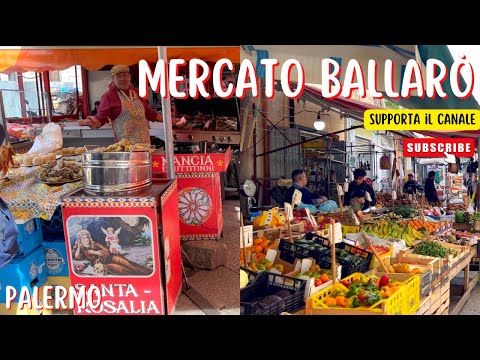 PALERMO BALLARÒ MARKET: Abbanniata, Octopus, Street Food, History and Tour