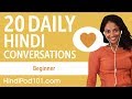 20 Daily Hindi Conversations Hindi Practice For Beginners