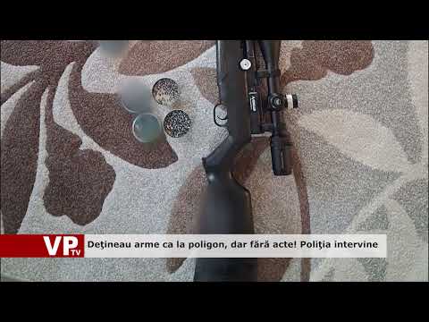 Deţineau arme ca la poligon, dar fără acte! Poliţia intervine
