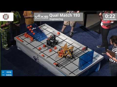 VEX Worlds 2016 - VEXIQ Elementary School - Engineering - Qual 193 (3333J 5203G) 71