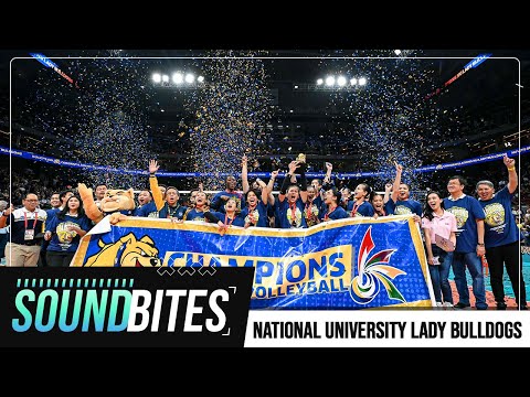 National University celebrates UAAP Season 86 women's volleyball title