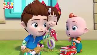 Download lagu Want to Be A Firefighter [DANCE] | Pretend Play for Kids | Super JoJo Nursery Rhymes & Kids Songs mp3