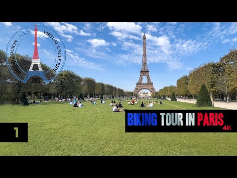 BIKING TOUR IN PARIS 4K   VIRTUAL CYCLE RIDE IN PARIS Real Sound of City  -  16.10.2023 part 1