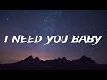 I Need You Baby Lyrics Romantic Song