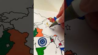 Can YOU draw CHINA like this? 🇨🇳 #art #map #china #shorts