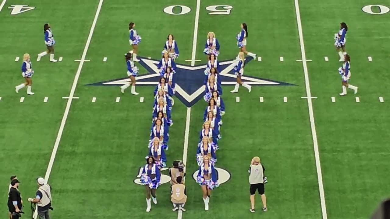 2024 Dallas Cowboys Cheerleaders 1st performance field view only 8/24/24 vs Los Angeles Chargers