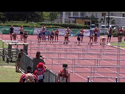 80m Hurdles 12yrs Girls Final, ANQ Championships, Townsville 26/09/2021