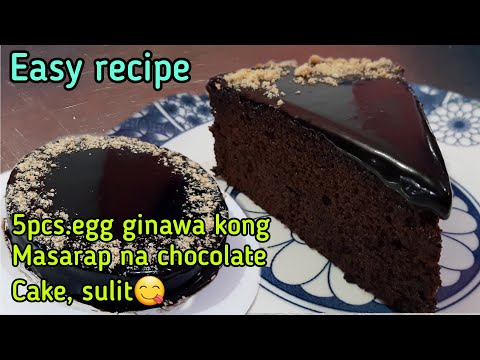 HOW TO MAKE CHCOLATE CAKE RECIPE WITH CHOCOLATE FROSTING❤PAANO GUMAWA NG CHOCOLATE CAKE?