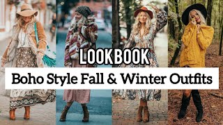 Boho Style Fall & Winter Outfit Ideas | How to Wear Bohemian Style For Cold Days | THE  TRENDY IDEAS