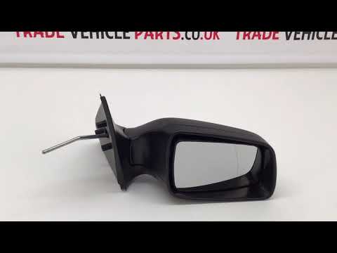 Fits Vauxhall Astra Van 1998-2006 Door Wing Mirror Manual Textured Cover Driver Side video