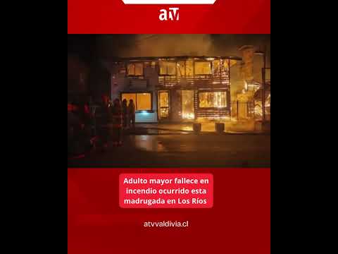Adulto mayor fallece en incendio en Los Ríos