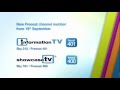 Information TV Showcase TV New Freesat Channel Number