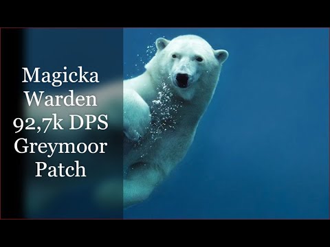 UPDATED Magicka Warden Parse 92,7k DPS, Greymoor Patch (Static Rotation)