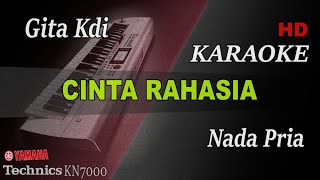 Download lagu CINTA RAHASIA - GITA KDI ( NADA PRIA ) || KARAOKE mp3