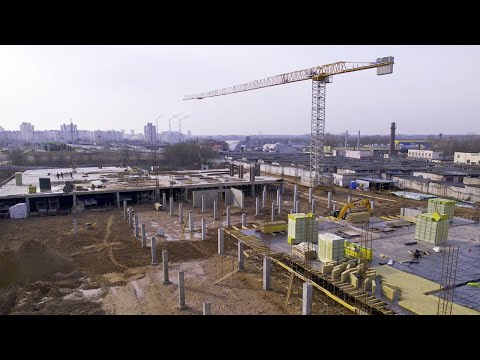 Ход строительства торгового центра '4 СЕЗОНА' по состоянию на 29 февраля 2024 года.