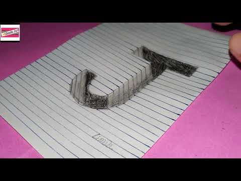 #Drawing Letter J On hole the line paper How to draw #LimdaArt