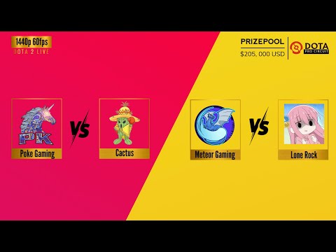 Meteor Gaming vs Lone Rock / Poke Gaming vs Cactus - Dota Pro Circuit China 2023 | Division 2