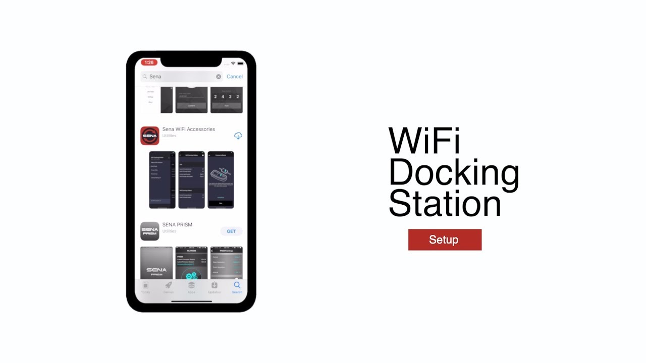 Sena WiFi Docking Station Einrichtung