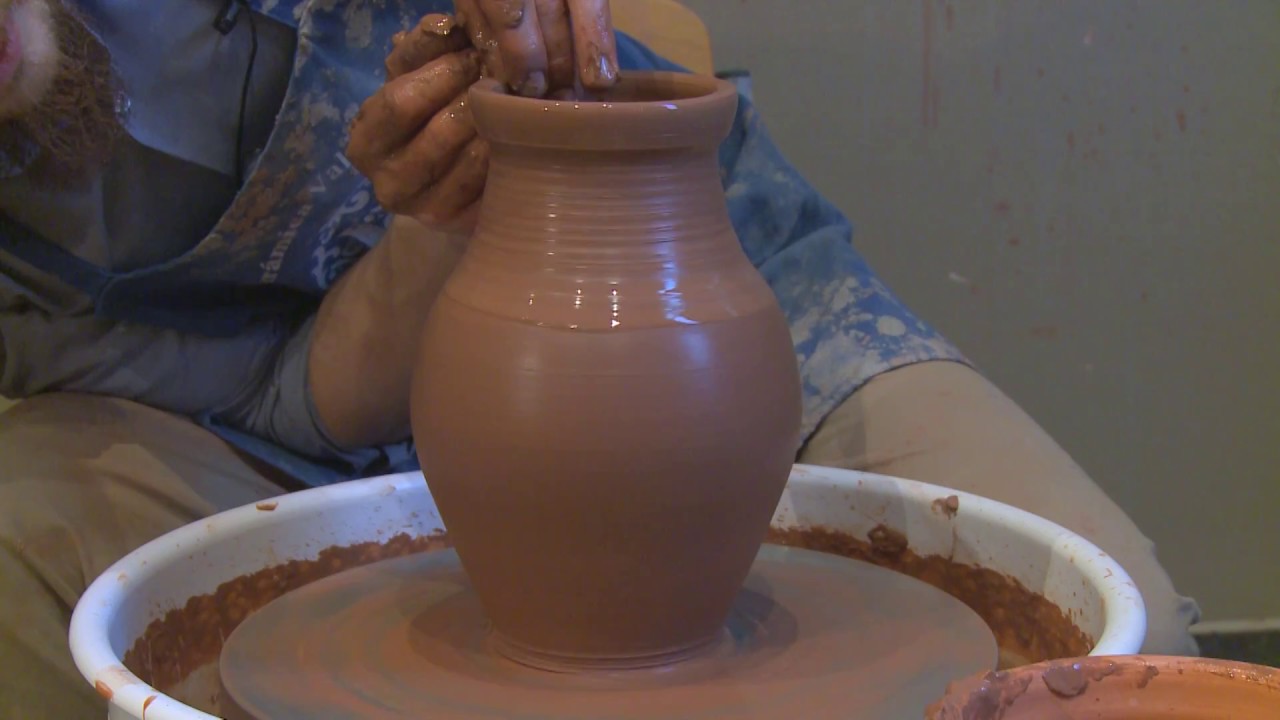 как сделать из глины вазу