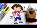 Coloring Dora The Explorer Dora Colouring Pages For Kids Dora And Boots
