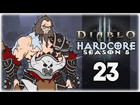Diablo 3: Hardcore (Season 5) | Part 23 | Greyhollow Island | Barbarian Gameplay