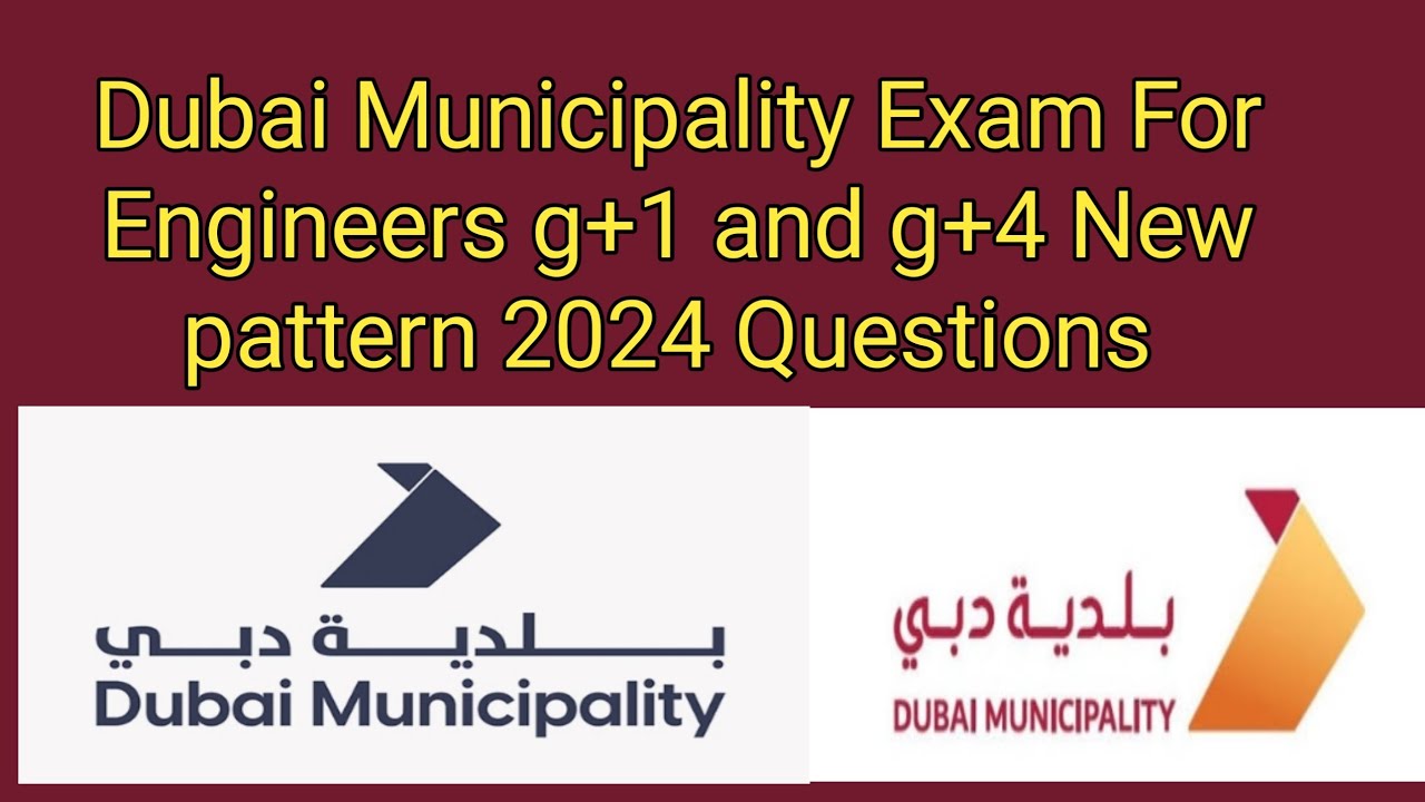 Dubai Municipality Exam For civil Engineers new pattern 2024 Questions