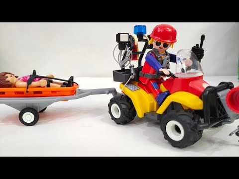 Playmobil Mountain Rescue Quad  (Red)