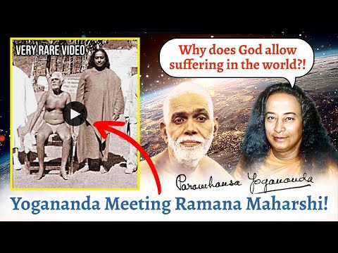 RARE VIDEO! Paramahansa Yogananda and Ramana Maharshi