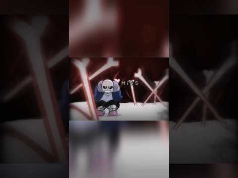 Bro have the smoothest dodge i ever seen #sans #underverse #undertale #edit #shorts