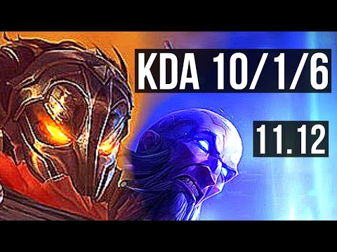 VIKTOR vs RYZE (MID) | 10/1/6, 6 solo kills, 400+ games, Dominating | NA Master | v11.12