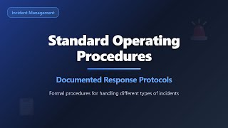 SOPs: Standard Operating Procedures for Incident Response