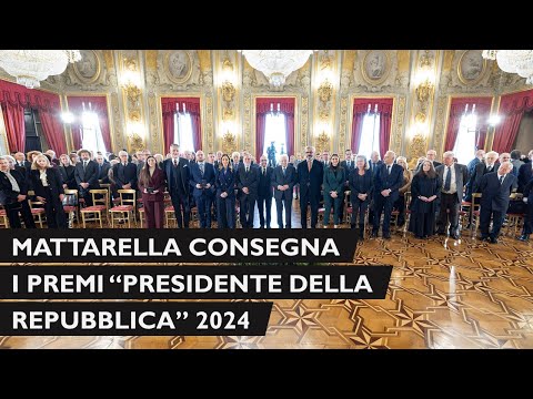 Mattarella awards the 2024 President of the Republic prizes.