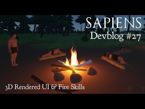 Sapiens Devblog #27 - 3D Rendered UI and Fire Skills