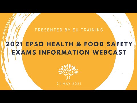 2021 Administrators in Health & Food Safety EPSO Exams - Information Webcast