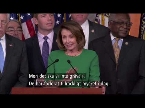 Trump skyller nederlag på Demokraterna - Nyheterna (TV4)