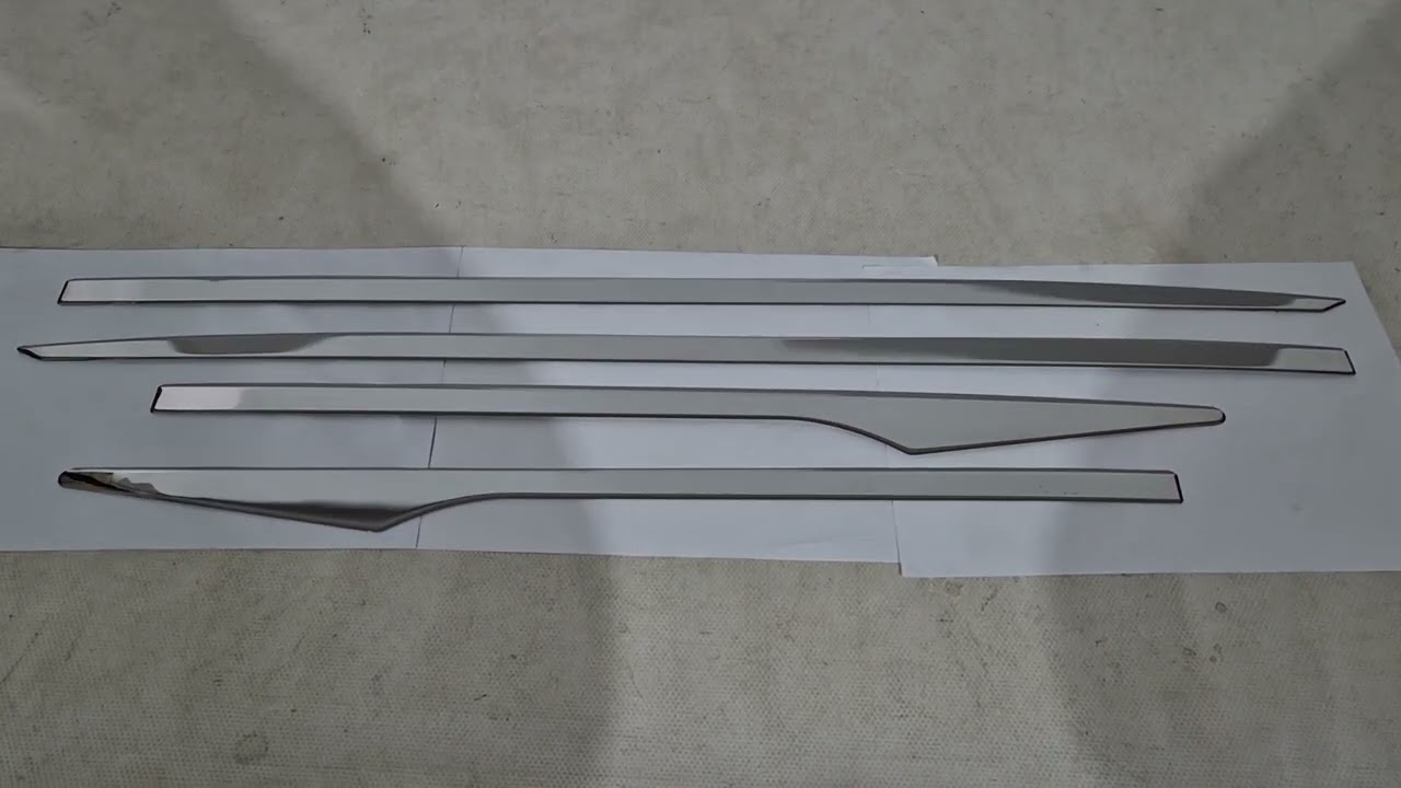 Hyundai I-20 2020- гг. Дверные молдинги OmsaLine (4 шт, нержавейка) Video 1