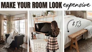 10 Ways To Make Your Bedroom LOOK Expensive on a TINY budget!!