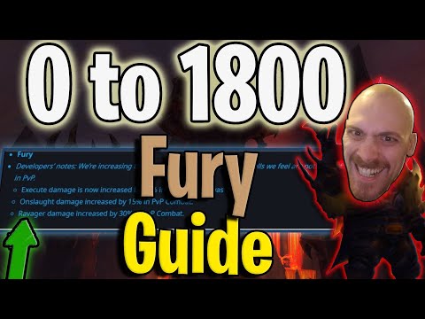 0 to 1800 Fury Warrior 10.1.5 - WoW Dragonflight Solo Shuffle PvP Guide