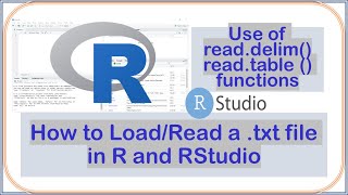 How to Load Tab Delimited txt file in R and RStudio | Reading .txt File in R