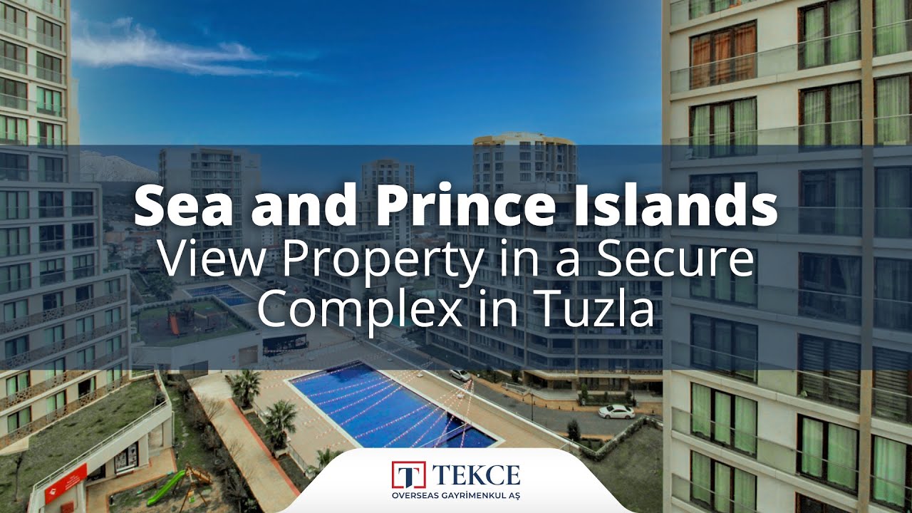 Sea and Prince Islands View Property in a Secure Complex in Tuzla